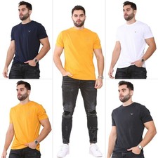 Gant Mens Cotton T Shirts Casual Short Sleeve Tee Crew Neck Top UK Size S-3XL