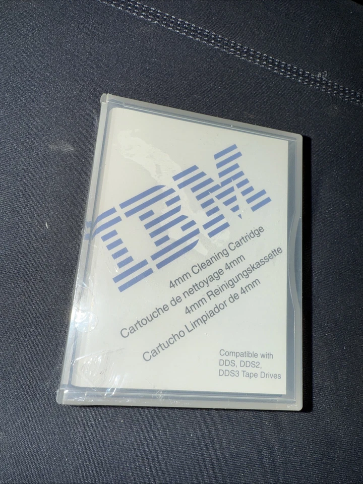 Nuevo cartucho de limpieza de cinta sellado IBM P59H3090 4mm IBM y 2 HP usados Foto 2 de 4