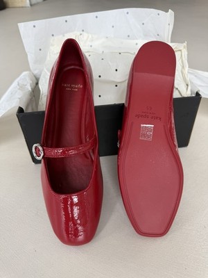 **NEU** Ballerina Kate Sprade Halo Mary Jane Flat rot Gr. 6,5