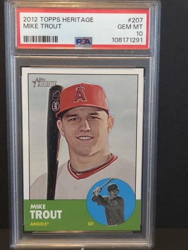 2012 Topps Heritage - Mike Trout #207 - PSA 10 GEM MT