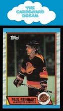 Paul Reinhart 1989-90 Topps #148 Vancouver Canucks Hockey Card
