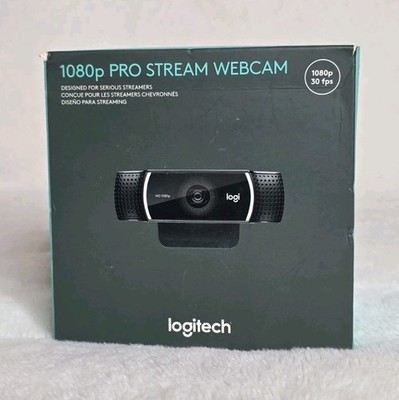 Logitech C922 Pro Stream Webcam 1080p HD USB New Factory Sealed