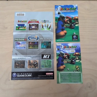 Mario Golf: Toadstool Tour NUR Einlagen!! KEINE SPIEL-DISC ENTHALTEN. Handbuch, VIP, X3