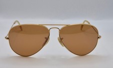 Vintage Ray-Ban Aviator Sunglasses   Bausch  Lomb USA   B-15 Glass   Gold Frame