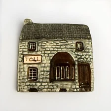 Vintage Keller Charles Village Building Toll House Handpainted England 1980s