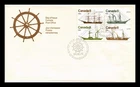 Dr Jim Stamps Canada 1975 Ships Setenant Block First Day Cover