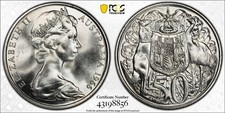 Australia 1966 Round Silver 50c Coin PCGS MS65 #8856