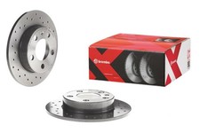 Brembo 09.b337.2x Xtra Uv Coated Vented Drilled Front Brake Rotor For Bmw