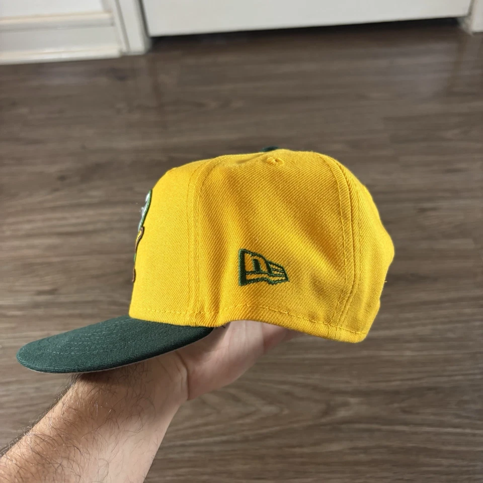 Oakland Athletics Elephant Logo New Era Hat Snap Back Youth Size Cooperstown - Image 4 of 4