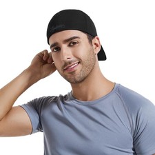 Men's Stretch Full Closed Baseball Caps Letter Embroidery Fitted Cap 6 Panels...
