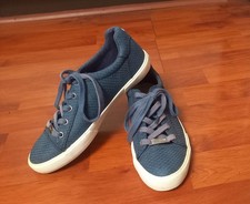 Blue Carvela Lace Flats Shoes ( Size 40 )