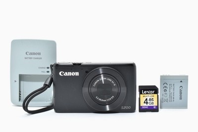 美品　powershot S200 Canon PowerShot S200 Black 10.1MP 5x Digital Camera [EXC++] from