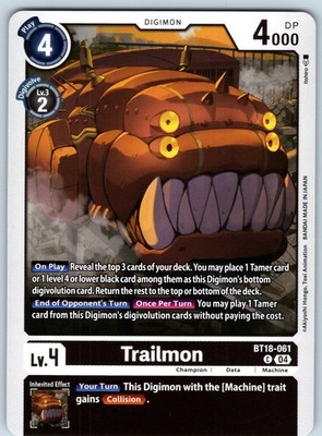 Trailmon Common Release Special Booster 2.0 Normal BT18-061 C NM