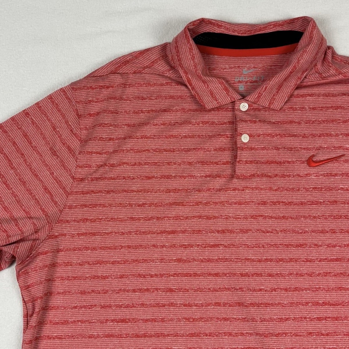 peach nike golf shirt