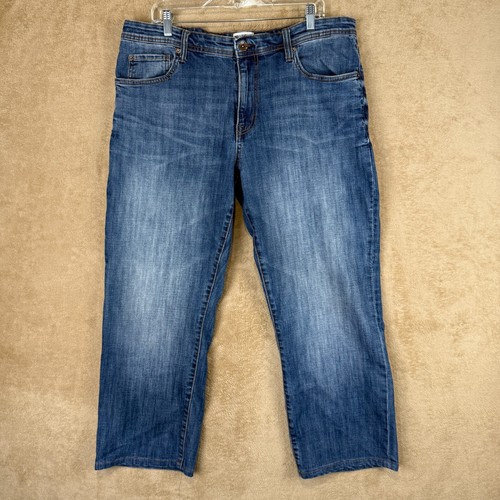 William Rast Jeans Mens 38x26 Blue Relaxed Straight Legacy Medium Wash Denim