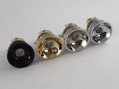 Electro Round Jack Cup & Socket + Screws for Telecaster guitars in 4 Colours