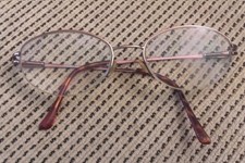 Luxottica LU 2248 T346 51   18 130 Eyeglasses Half Rimless Frame Spring Hinges