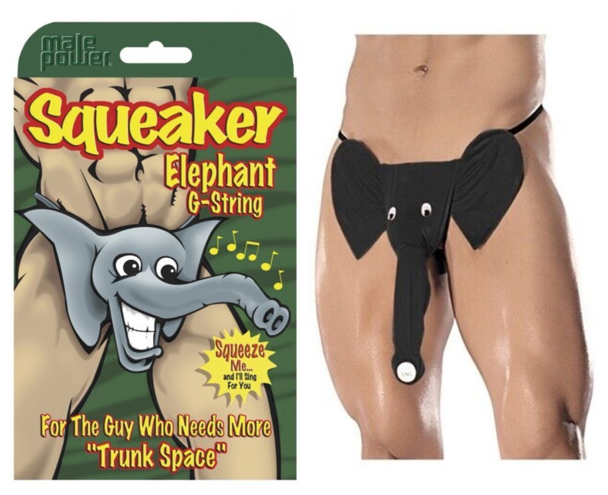 Mens Underwear Male Power Squeaker Elephant G-string Black for sale online | eBay Mens Underwear Male Power Squeaker Elephant G-string Black for sale online | eBay