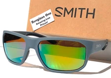 NEW Smith Optics ARVO Matte Cement POLARIZED ChromaPop Green Mirror Sunglass