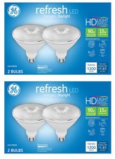  4 bulbs GE Lighting refresh LED Outdoor Floodlight, Daylight, PAR38, 15 watt,