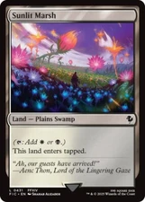 NM Sunlit Marsh, MTG, Final Fantasy Commander, Magic the Gathering, 431