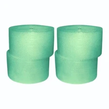 3/16" Recycled Small Bubble Cushioning Wrap Padding Roll. 1400' x 12" Wide...