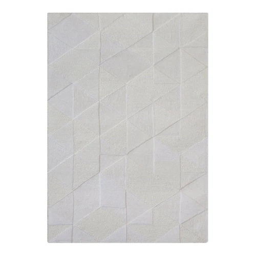 Uttermost La Veta 72x108" Modern Style Wool Rug in White Finish - Picture 1 of 3