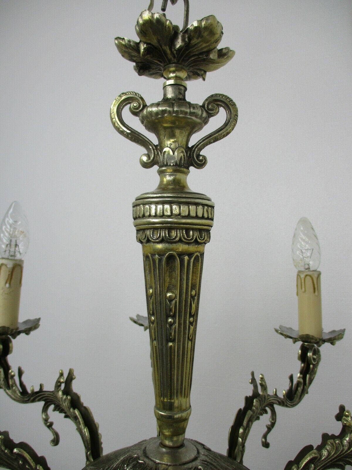 Gorgeous Chandelier Cariatides Sirens Spelter 8 arm Lights Revival Light Lamp 