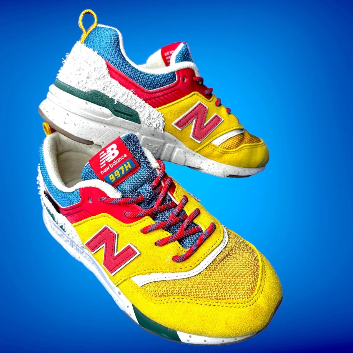 New Balance Kids 997H Cordura Sneakers Athletic Shoe Yellow 