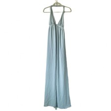 Show Me Your MuMu Luna Halter Maxi Dress Size X-Small Blue Bridal Wedding