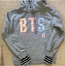 BTS KPop Korean Hoodie Sweatshirt Sz S Jungkook Jimin J-Hope Suga RARE