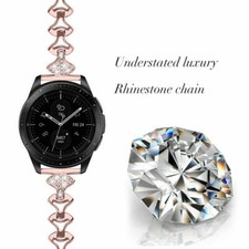 Bling Stainless Steel Watch Band Strap For Samsung Galaxy 46mm/ Watch 3 45mm