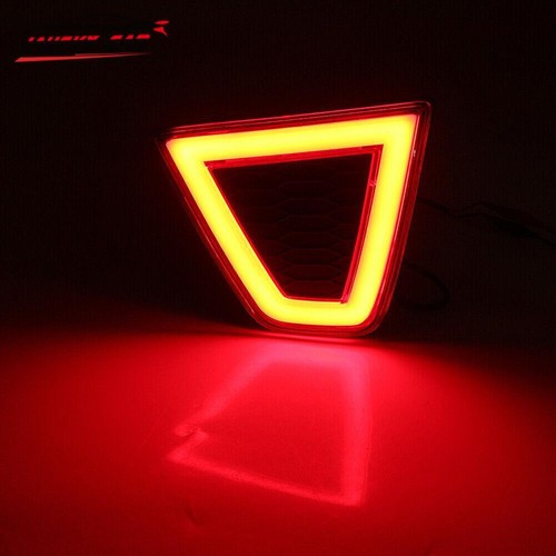 For Honda Jazz 2014-2015 Car LED Rear Bumper Lamps Fog Brake Tail Lights Red - Picture 4 of 11