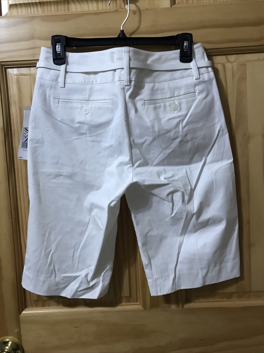 DANA BUCHMAN - WOMEN Burmuda Shorts - SIZE 4 - White - (TW