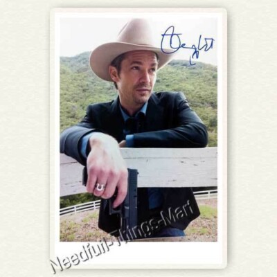 Timothy Olyphant alias Raylan Givens aus Justified - Autogrammfotokarte [AK2] 