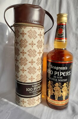 Seagram's 100 PIPERS SCOTSH WHISKEY FIFTH 0,75 Liter, 43 % mit Verpackung
