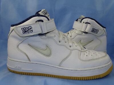 NIKE AIR FORCE 1 NYC MID SNEAKER GR 42 SCHUHE AF1 EBERNON WHITE PRM LTD HI  /N6