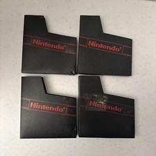Lot of 4 Authentic Nintendo NES Dust Covers NES Game Cartridge Sleeves OEM 14