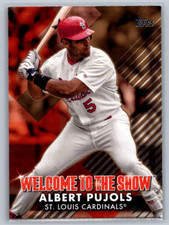 2022 Topps Welcome to the Show Gold #WTTS8 Albert Pujols /75 Cardinals