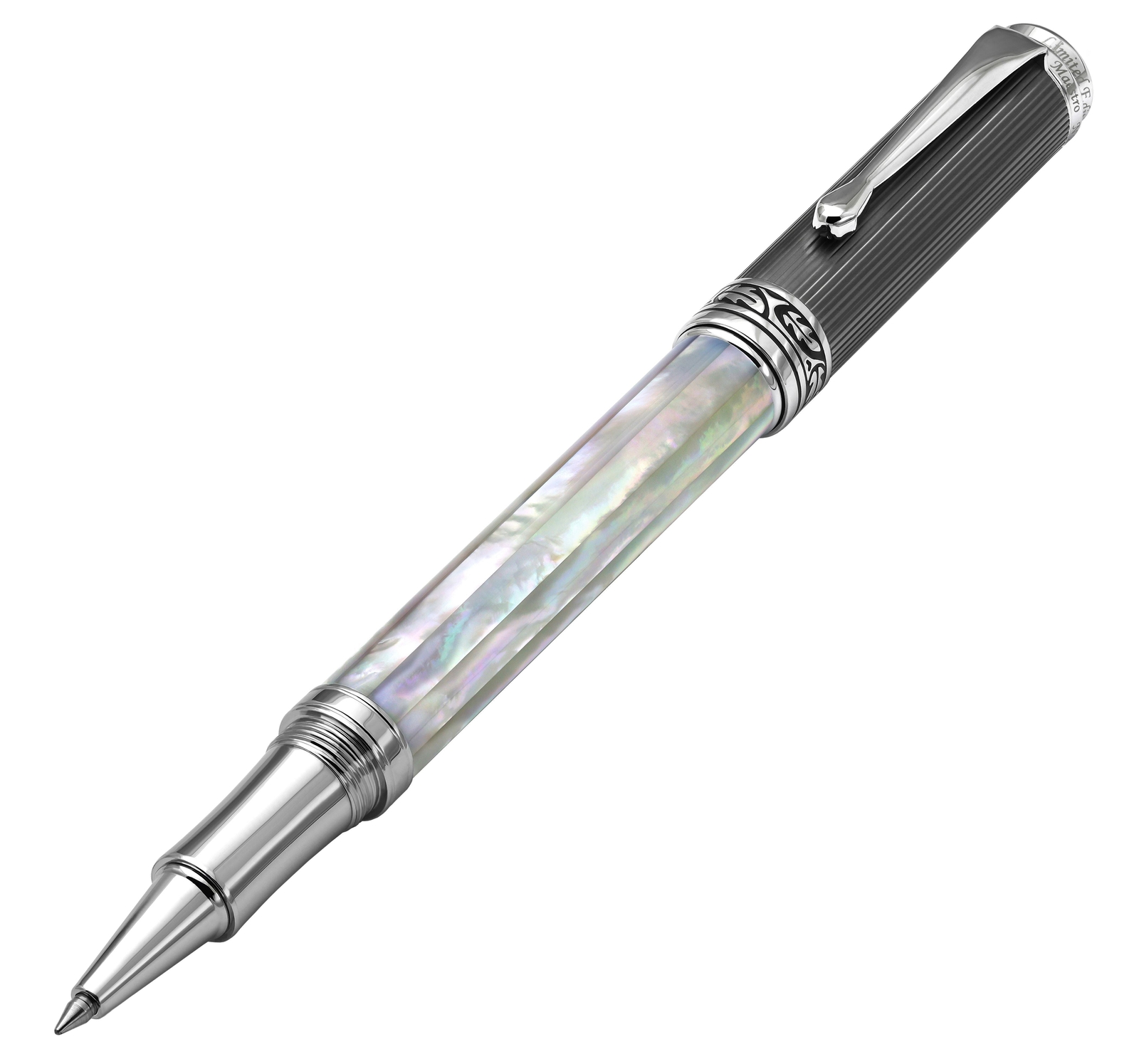Xezo Maestro Rollerball Pen, White Mother of Pearl. DLC PVD