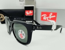 RAY BAN black/green POLARIZED RB4368 65459A 51 sunglasses NEW IN BOX DEFECT