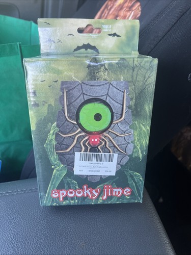Gemmy Halloween Spider SpyEYEder Doorbell Spooky Greetings Lights Sounds - Imagen 1 de 13
