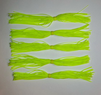 5) D-J Lures Custom Silicone Jig/Spinnerbait Skirts(Emerald)-Bass Fishing-NEW