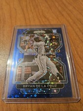 2022 Prizm Baseball Bryan De La Cruz 033/199 Blue Donut Circles  RC Marlins🔥