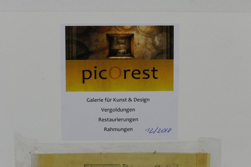 Christian Kröner Gouache - Carta "Un rivale" incorniciata 31,0 x 25,0 cm - Foto 9 di 10