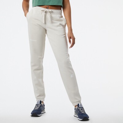 NEW BALANCE Joggers 'NB Essentials Sweatpant' - Off White - L