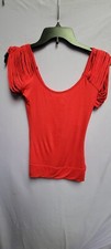 Double Zero Women Top Size Small. Scooped Neck w/strappy sleeves. MADE IN USA