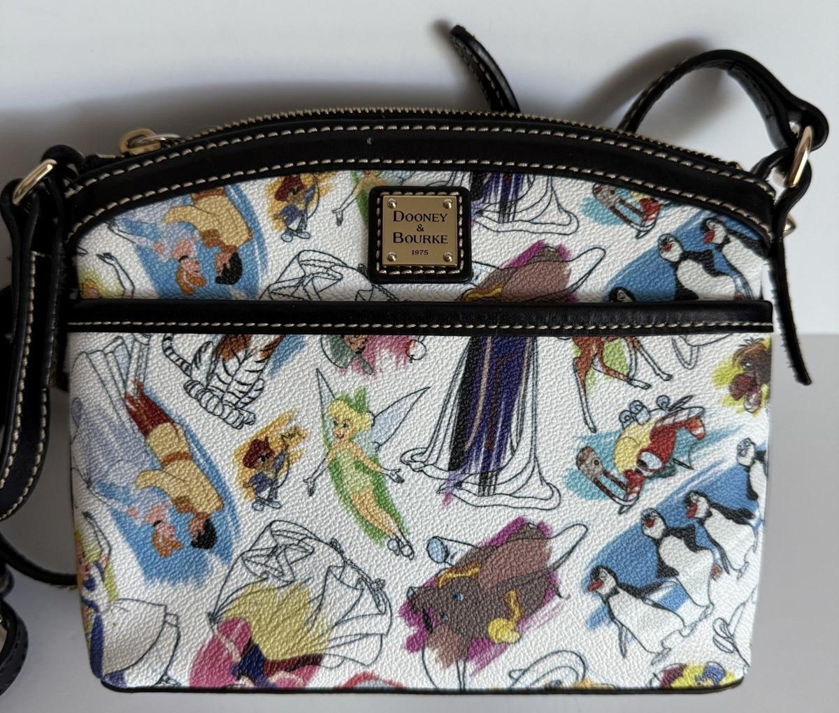 Disney Dooney Bourke Ink Paint Crossbody Handbag Splash