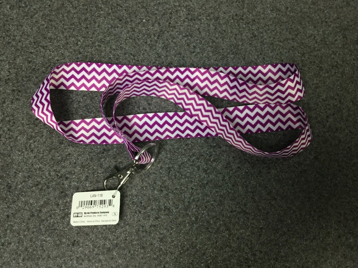HY-KO 2-Style Lanyard - Purple Striped M22C | eBay