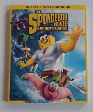 The Spongebob Movie Blu ray DVD Digital HD 2015 2 Disc with Sleve